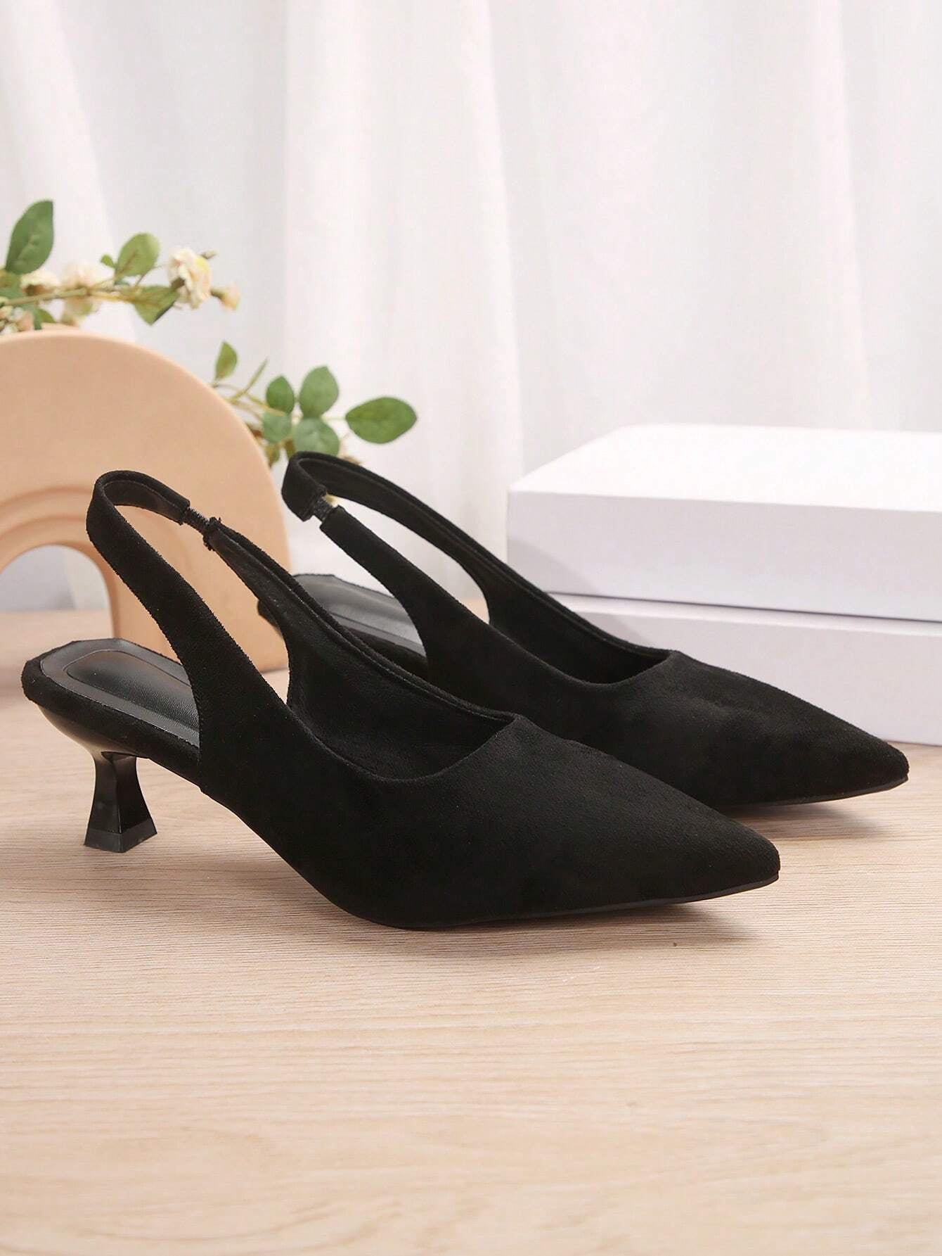 New Arrival Pointed Toe Leopard Print Bow Decor Mid Heel Mules, Fashionable EU Style, Early Autumn