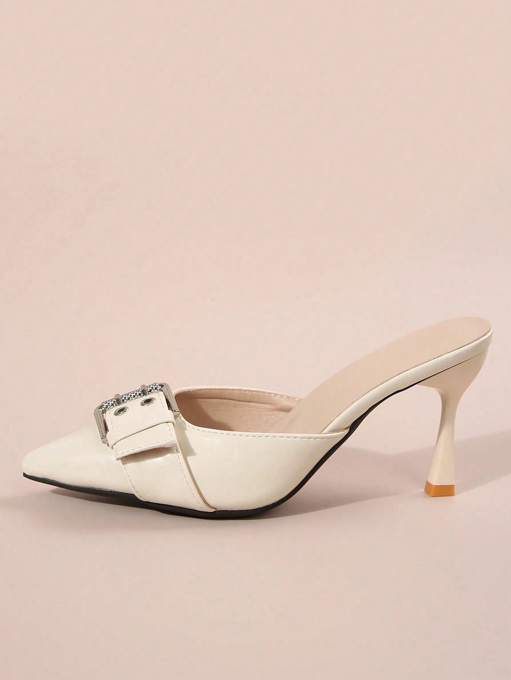 New Arrival Pointed Toe Leopard Print Bow Decor Mid Heel Mules, Fashionable EU Style, Early Autumn