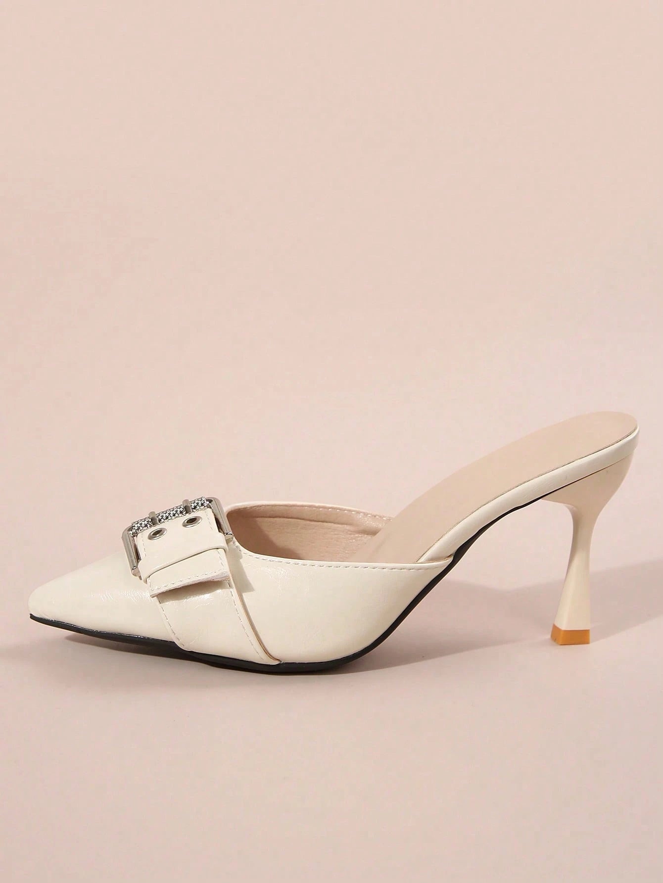 New Arrival Pointed Toe Leopard Print Bow Decor Mid Heel Mules, Fashionable EU Style, Early Autumn