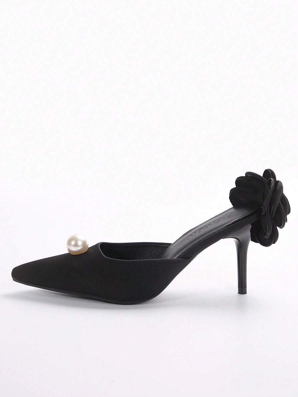 New Arrival Pointed Toe Leopard Print Bow Decor Mid Heel Mules, Fashionable EU Style, Early Autumn