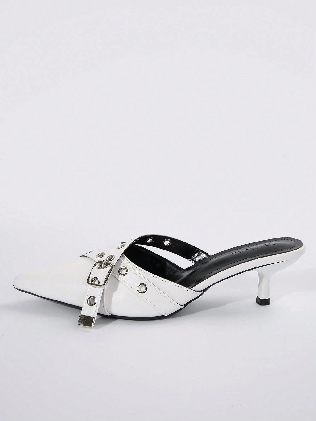 New Arrival Pointed Toe Leopard Print Bow Decor Mid Heel Mules, Fashionable EU Style, Early Autumn