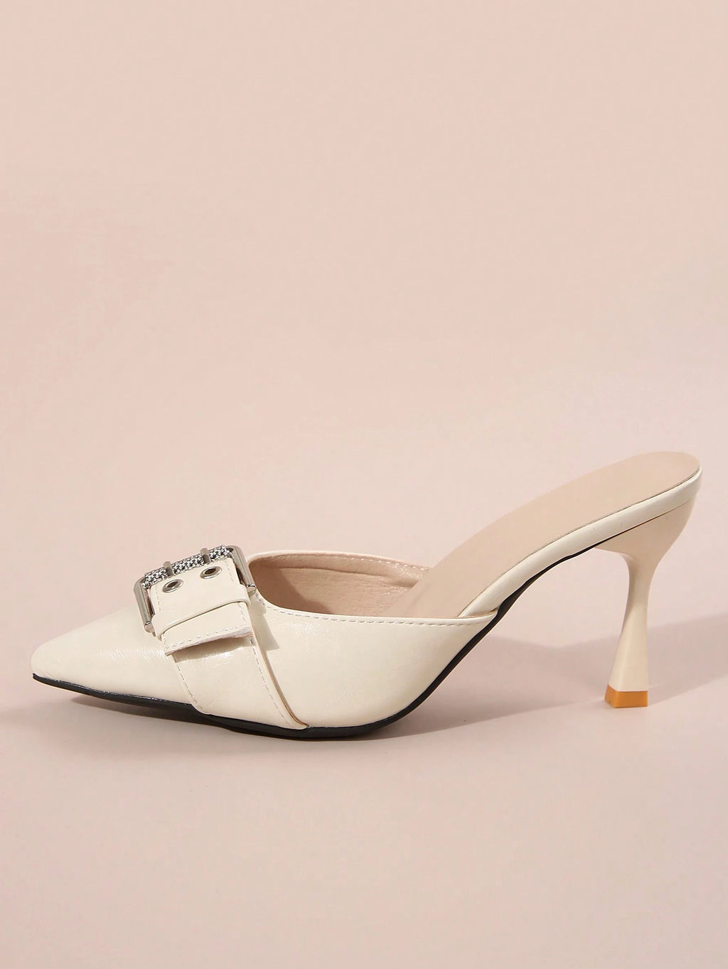 New Arrival Pointed Toe Leopard Print Bow Decor Mid Heel Mules, Fashionable EU Style, Early Autumn
