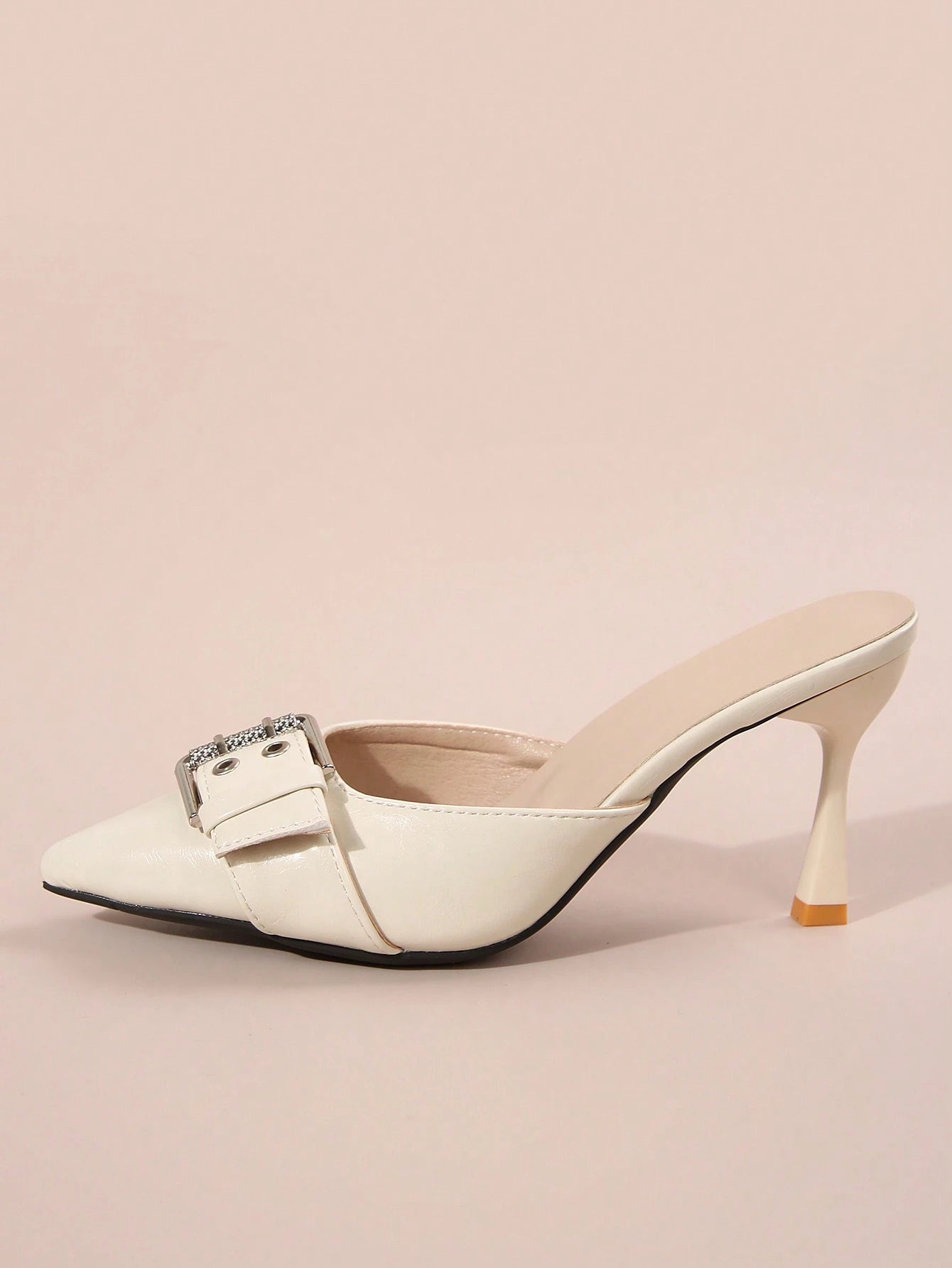 New Arrival Pointed Toe Leopard Print Bow Decor Mid Heel Mules, Fashionable EU Style, Early Autumn
