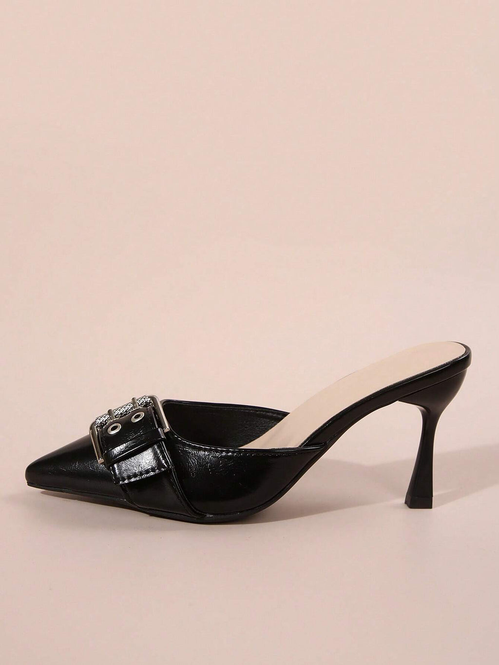 New Arrival Pointed Toe Leopard Print Bow Decor Mid Heel Mules, Fashionable EU Style, Early Autumn