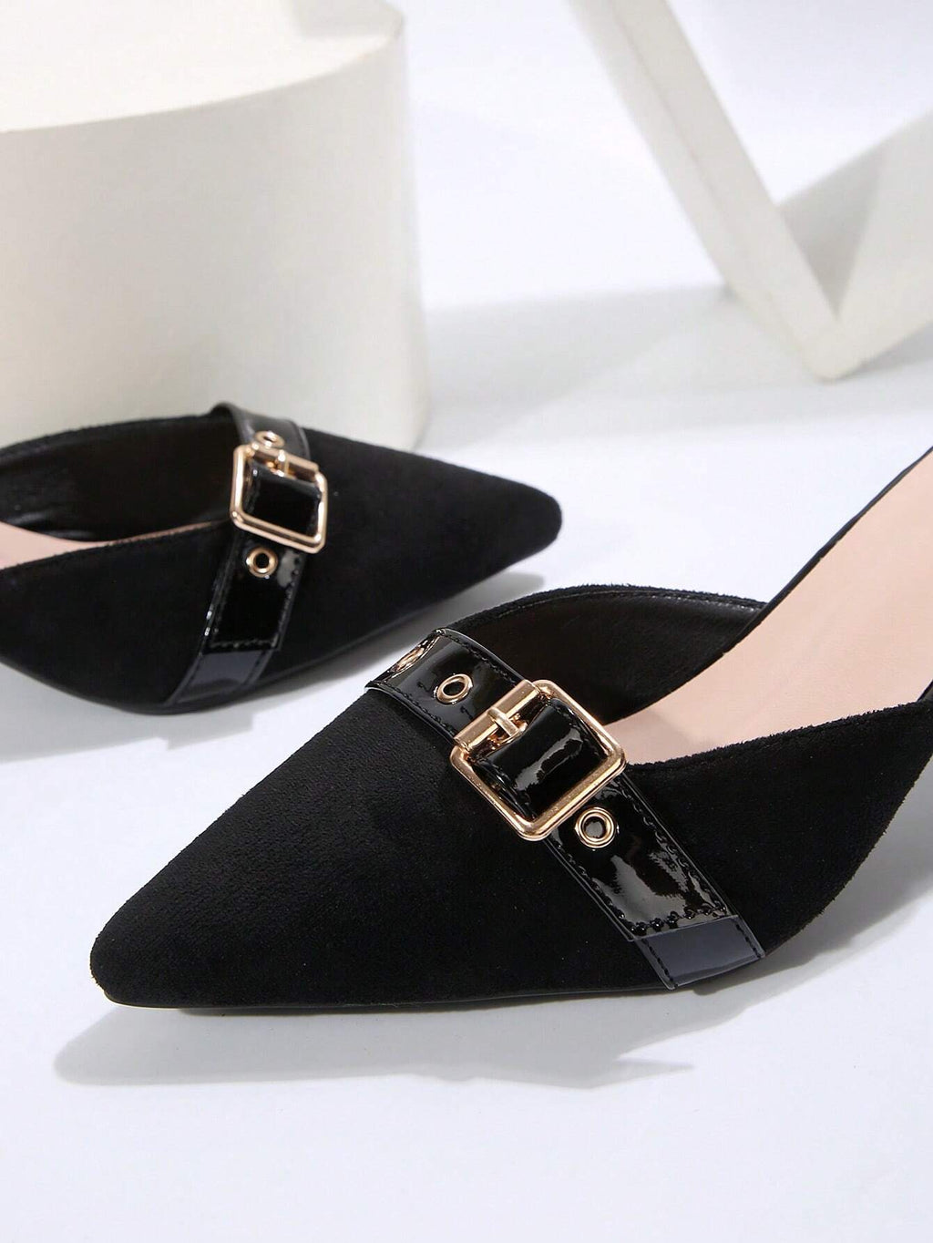 New Arrival Pointed Toe Leopard Print Bow Decor Mid Heel Mules, Fashionable EU Style, Early Autumn