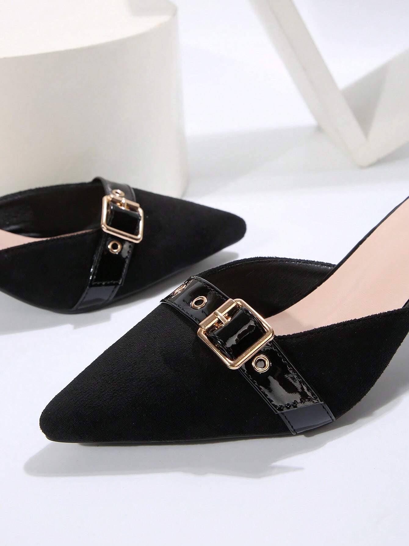New Arrival Pointed Toe Leopard Print Bow Decor Mid Heel Mules, Fashionable EU Style, Early Autumn