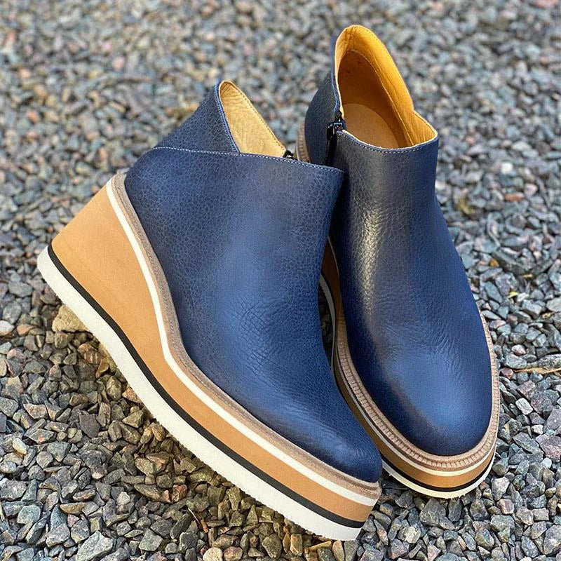Boots Women New Flat Women's Boots Zipper Women Shoes Plus Size Ankle Boots Keep Warm Fashion Botas Mujer Winter Shoes