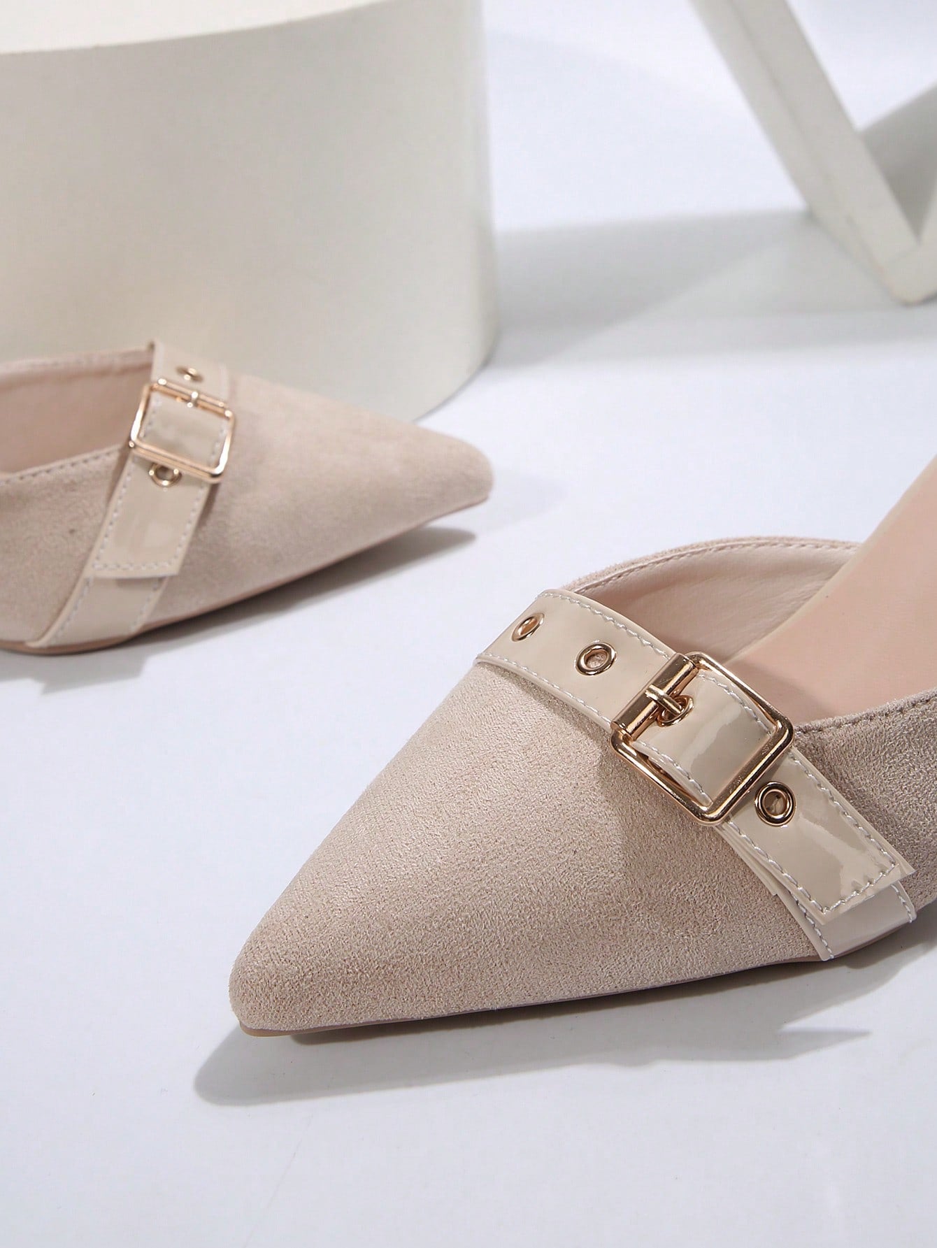 New Arrival Pointed Toe Leopard Print Bow Decor Mid Heel Mules, Fashionable EU Style, Early Autumn