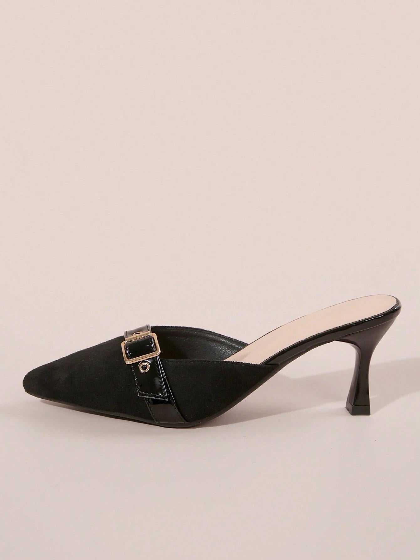 New Arrival Pointed Toe Leopard Print Bow Decor Mid Heel Mules, Fashionable EU Style, Early Autumn