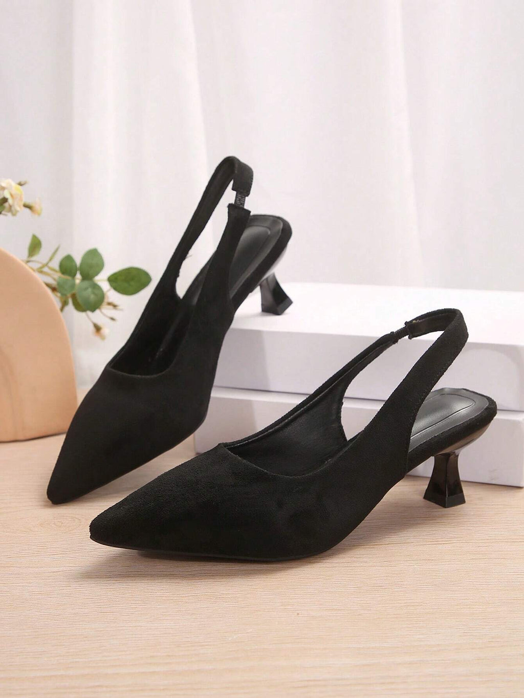 New Arrival Pointed Toe Leopard Print Bow Decor Mid Heel Mules, Fashionable EU Style, Early Autumn