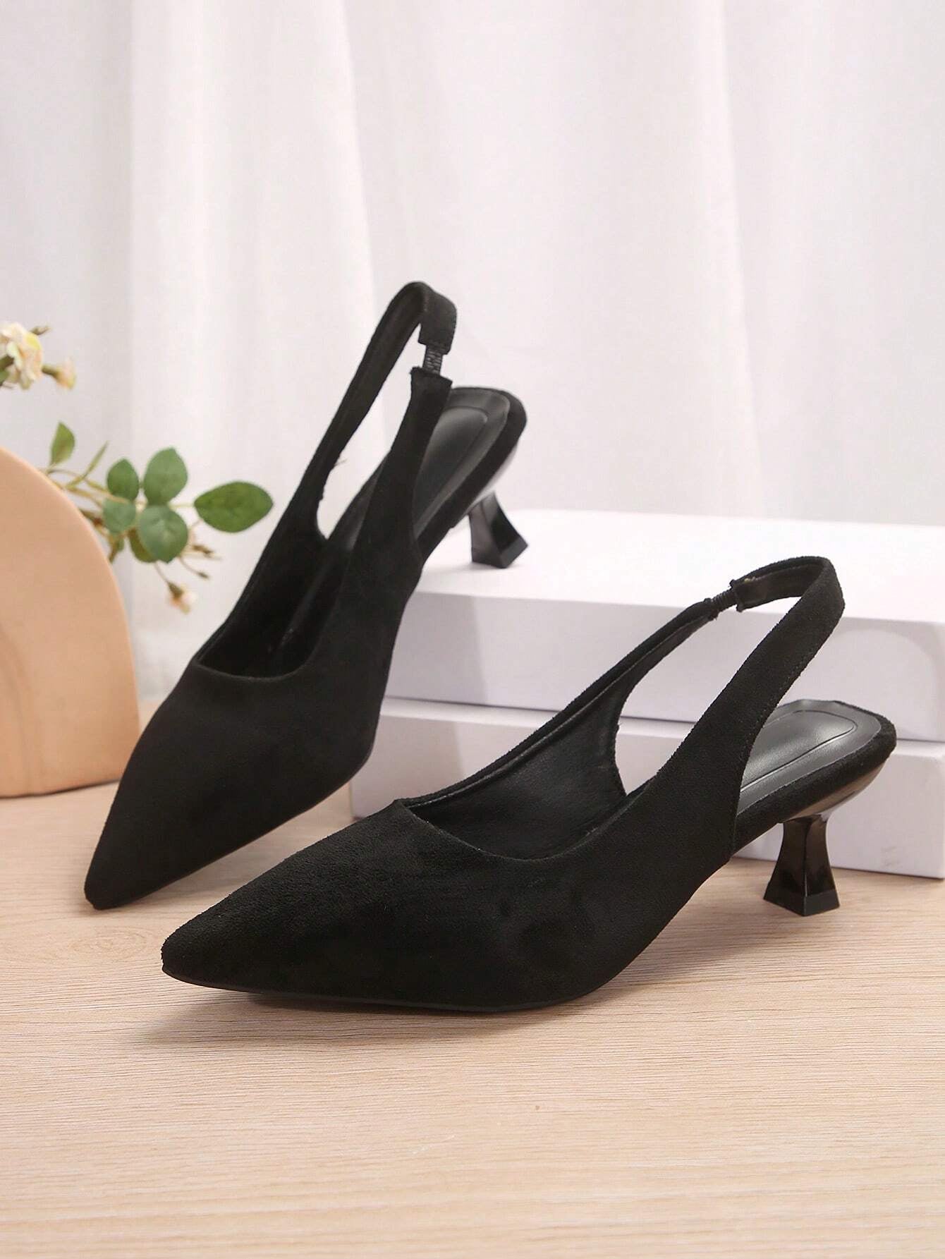 New Arrival Pointed Toe Leopard Print Bow Decor Mid Heel Mules, Fashionable EU Style, Early Autumn
